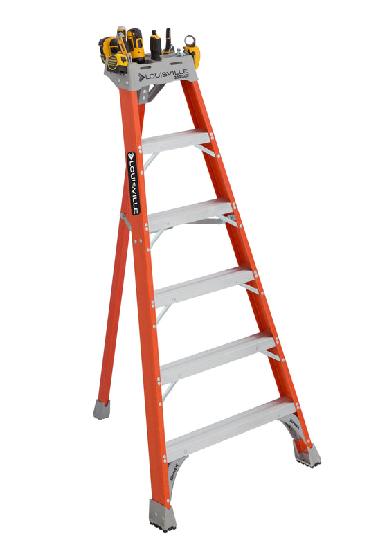 Louisville Ladder LADDER PLATFORM FIBERGLAAS 6FT