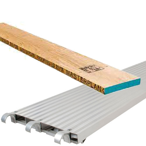 Aluminum and Wood Scaffold Decking