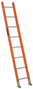FE3100 Series Fiberglass Single Ladder 300lb Capacity