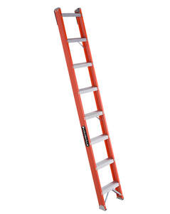FH1000 Series Fiberglass Single Shelf Ladder 300lb Capacity