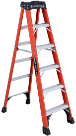 FS1400HD Series Fiberglass Step Ladder 375lb Capacity