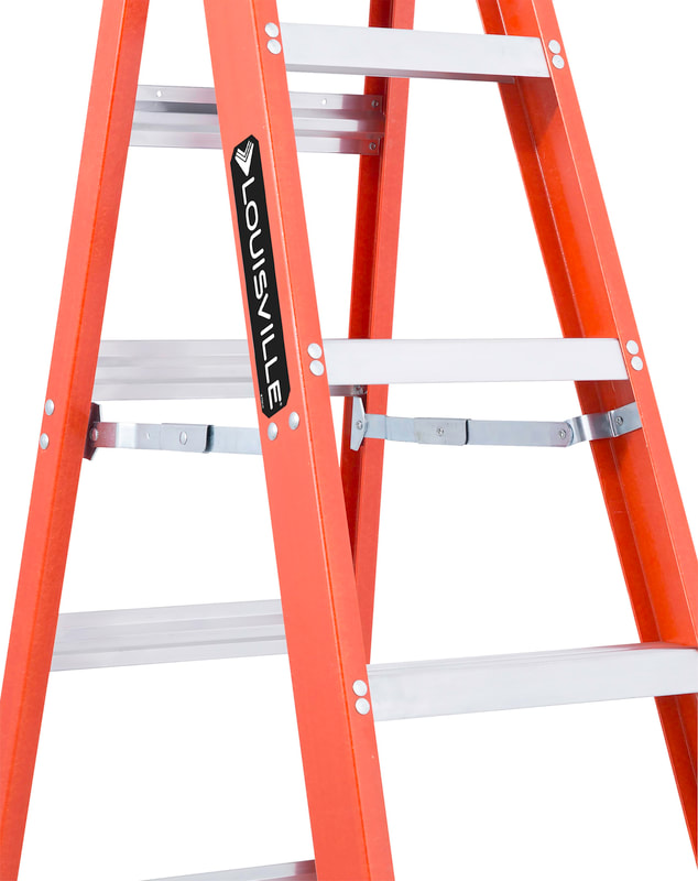 Louisville Ladder 6-Foot Fiberglass Step Ladder, Type IA, 300-pound Load  Capacity, FS1506