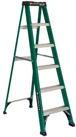 FS4000 Series Fiberglass Step Ladder 225lb Capacity