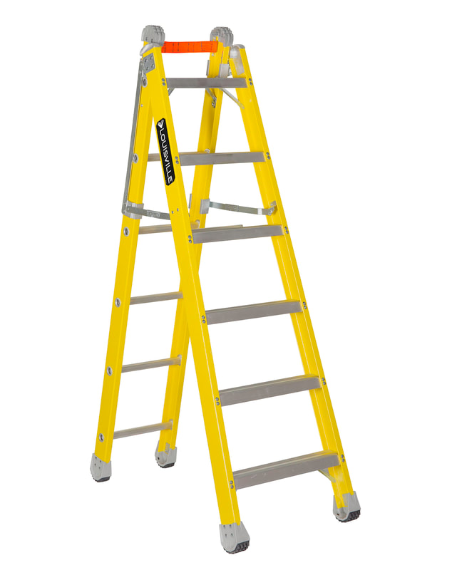 FXC1200 Series Step to Straight Ladder 375lb Capacity