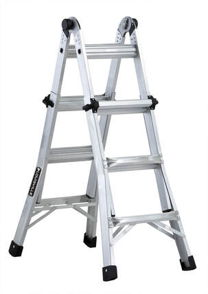 L-2098 Series Aluminum Multipurpose Ladder 300lb Capacity